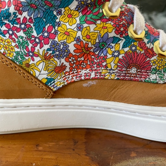 Timberland x Liberty of London Bria Wheat Nubuk Sneakers Women's Size 8.5 - Picture 13 of 14